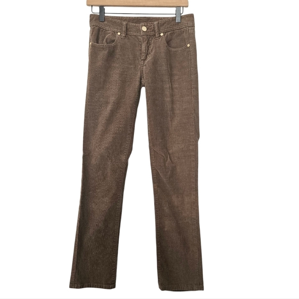 Tory Burch Brown Courdroy Super Skinny Jeans Size 27